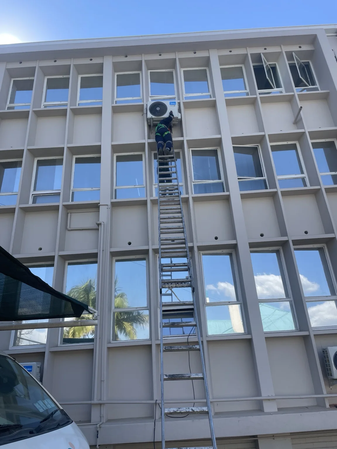 Air conditioning installation at NSSA Building Mutare