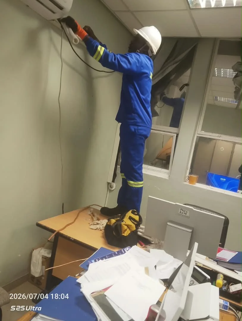 HVAC and ventilation service work